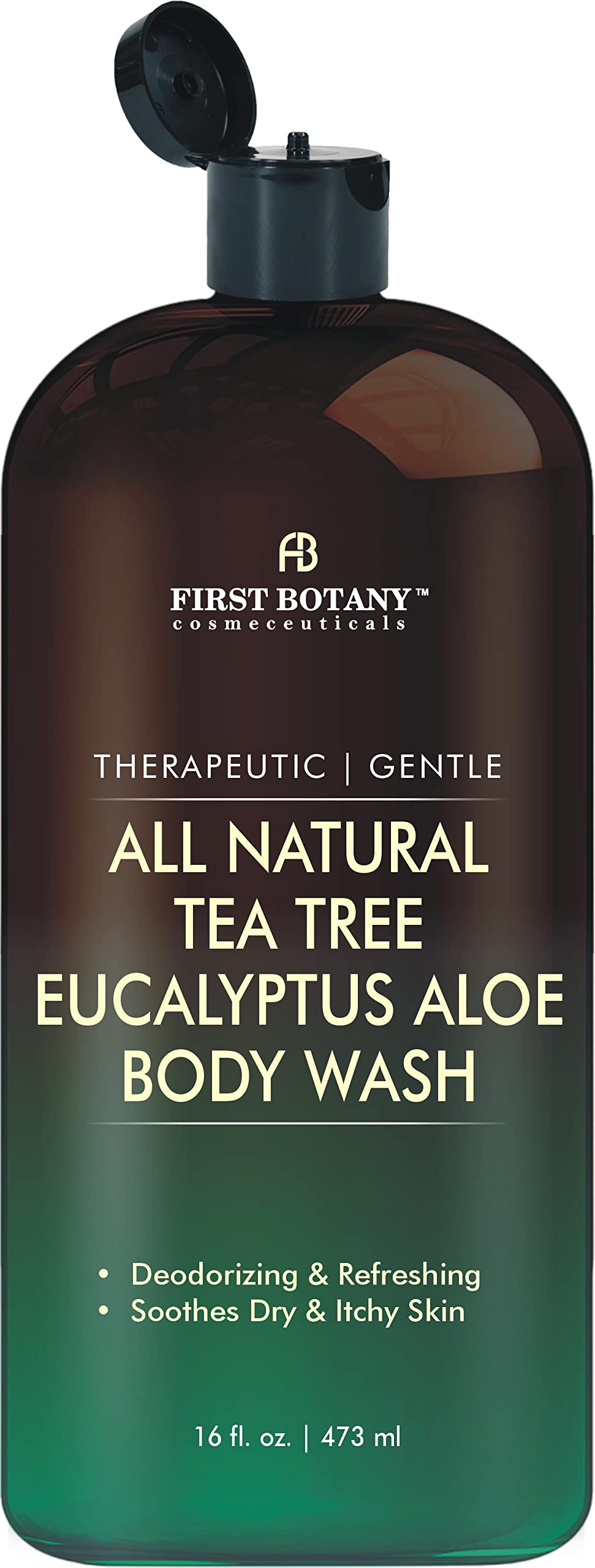 First Botany, ALL Natural Body Wash - Fights Body Odor, Athlete's Foot, Jock Itch, Nail Issues, Dandruff, Acne, Eczema