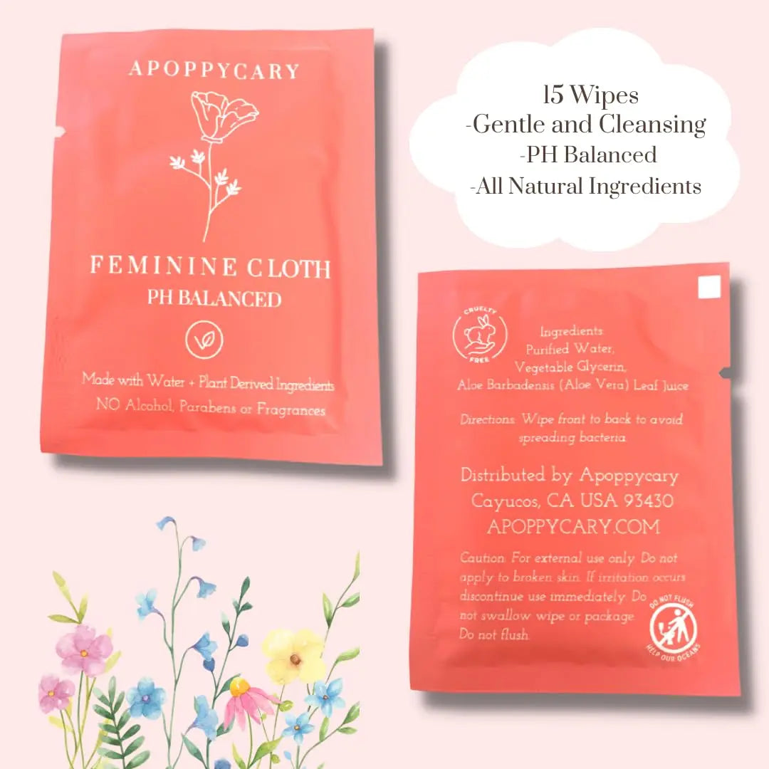Organic 77 PC Period Kit Moon Box for Teens and Tweens - Organic Cotton Top Sheet Feminine Pads APOPPYCARY Au supplements
