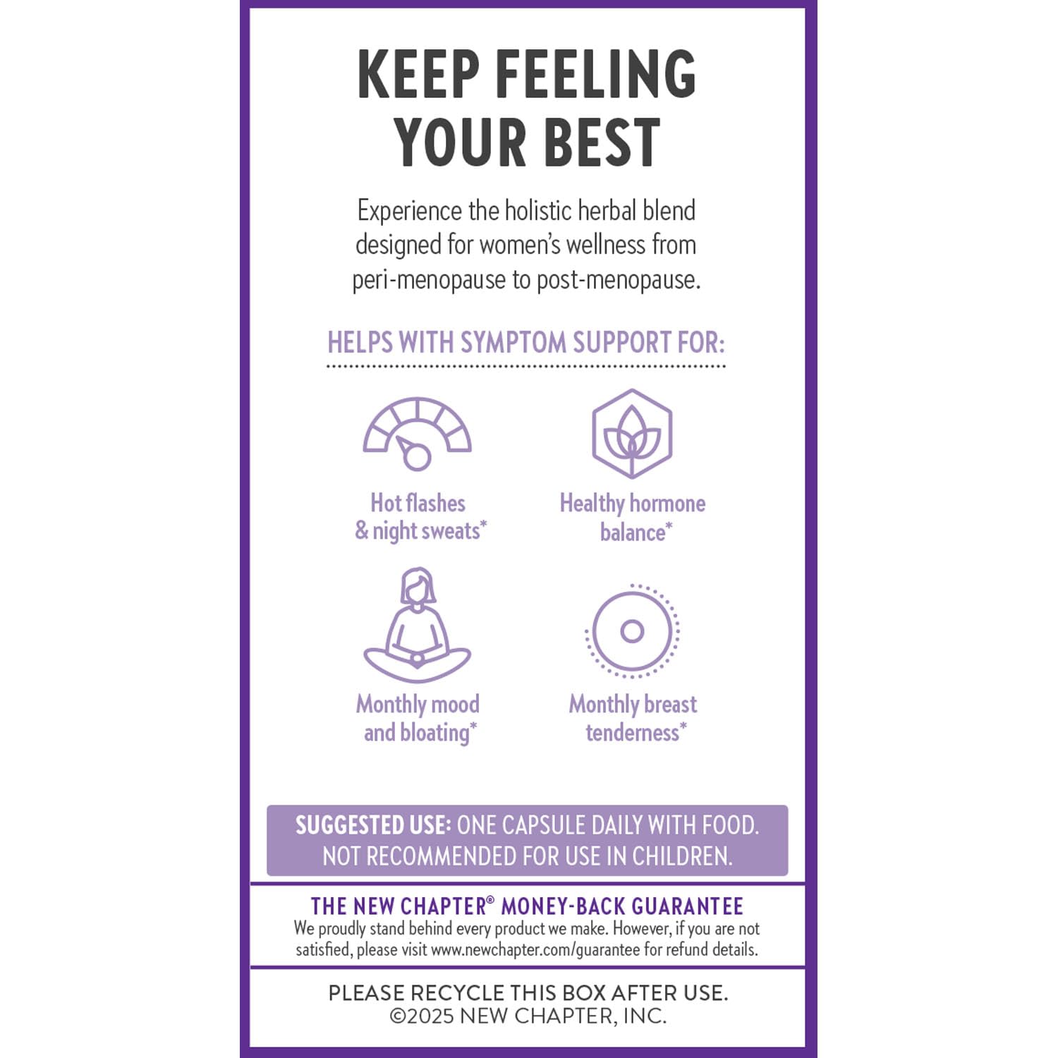 New Chapter Menopause Supplement - Estrotone Herbal Hormone Balance for Women in Perimenopause, with Black Cohosh for Hot Flash Relief & to Reduce Night Sweats + Vitex, No Added Hormones - 60 ct New Chapter Au supplements