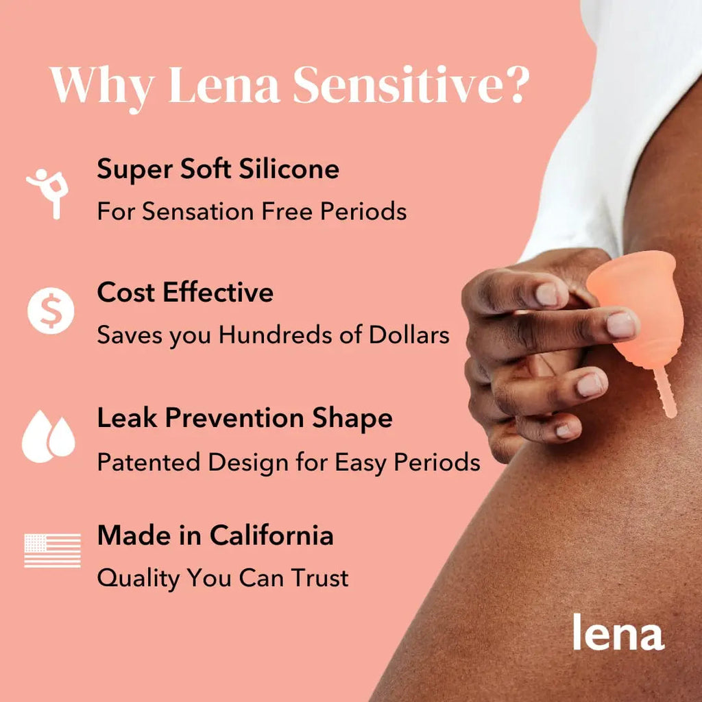 Lena Sensitive Menstrual Cup | Reusable Beginner Period Cup | Wear for 12 Hours Lena Au supplements