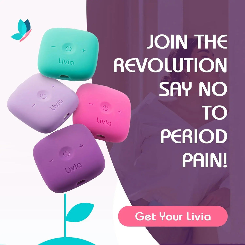 Livia Flower Pads | Electrodes Menstrual Pain Relief Device | Compact, Lightweight, Discreet | Skin-Friendly & Easy to Apply | 1 Set of Electrodes Livia Au supplements
