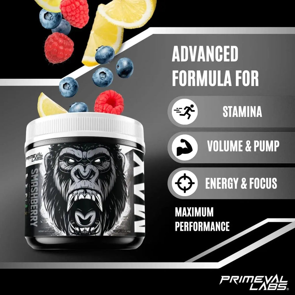 Primeval Labs ApeSh*t Max Pump Premium Pre-Workout | Muscle Pump & Vascularity Primeval Labs Au supplements