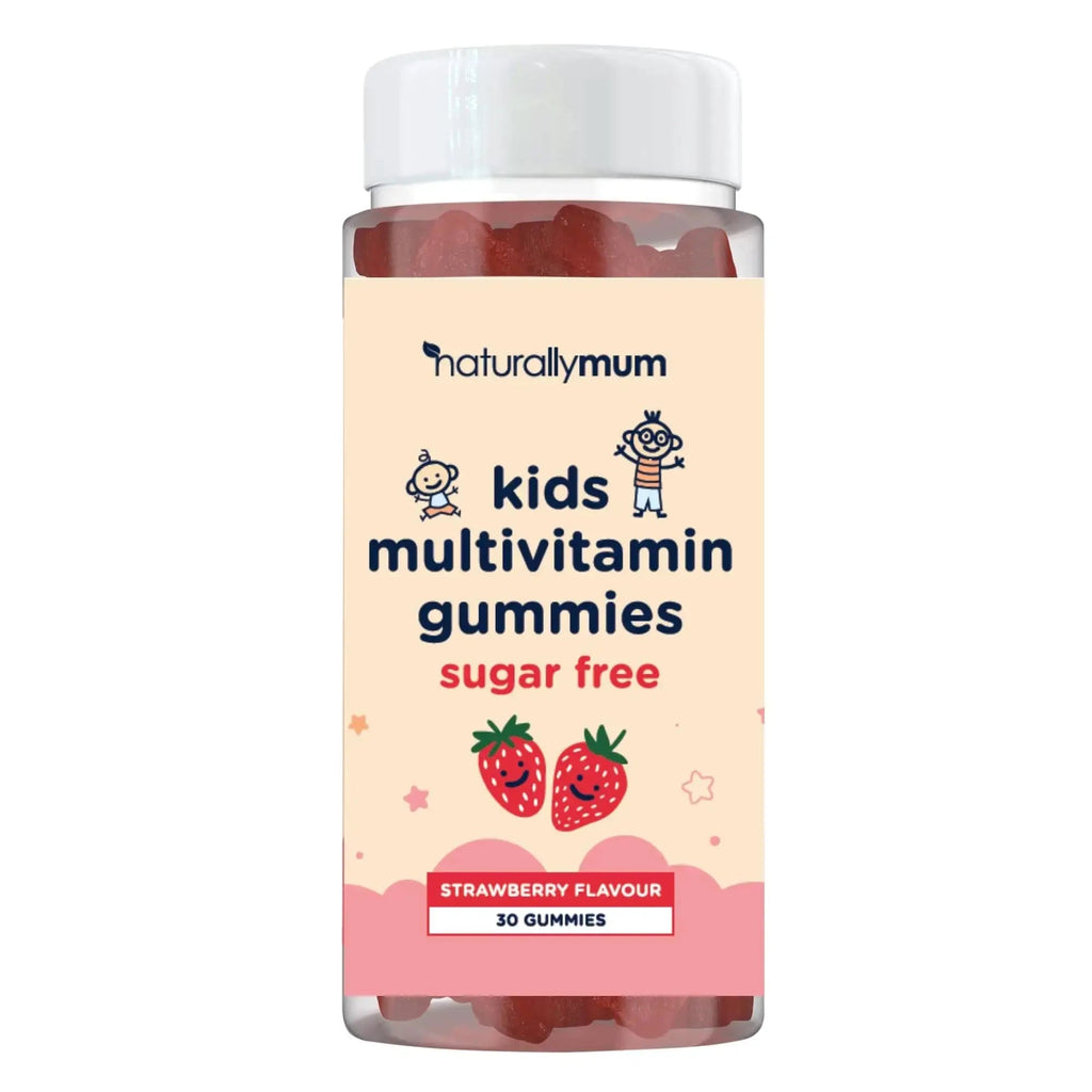 NaturallyMum Kids Multivitamin Gummies | for Children | Vegan Friendly | 30 Chewable Gummies | with Vitamins A, D, E, B6, B12, C | NaturallyMum Au supplements