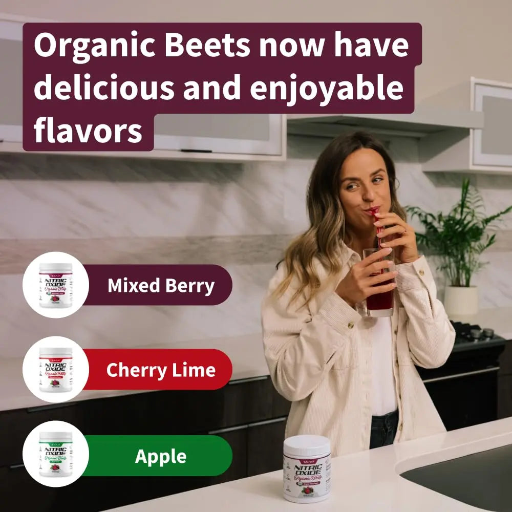 Snap Supplements USDA Organic Beet Root Powder, 3-in-1 Nitric Oxide Supplement Snap Supplements Au supplements
