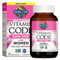 Garden of Life Vitamin Code Raw One for Women, Once Daily Women's Multivitamin - 75 Capsules, One a Day Vitamins Whole Food Iron, Garden of Life Au supplements