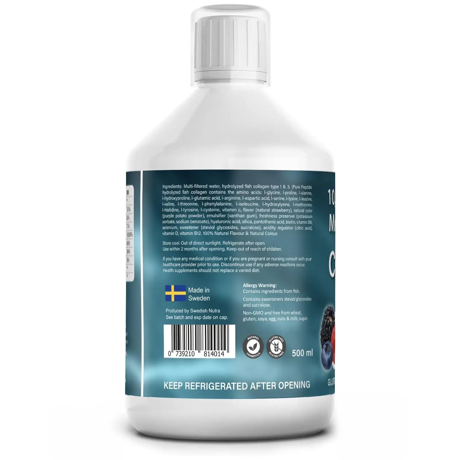 4 Pack Marine Collagen 2.2 Liquid 10000mg Sugar Free Ready to Drink Berry Flavour Best4Group Au supplements