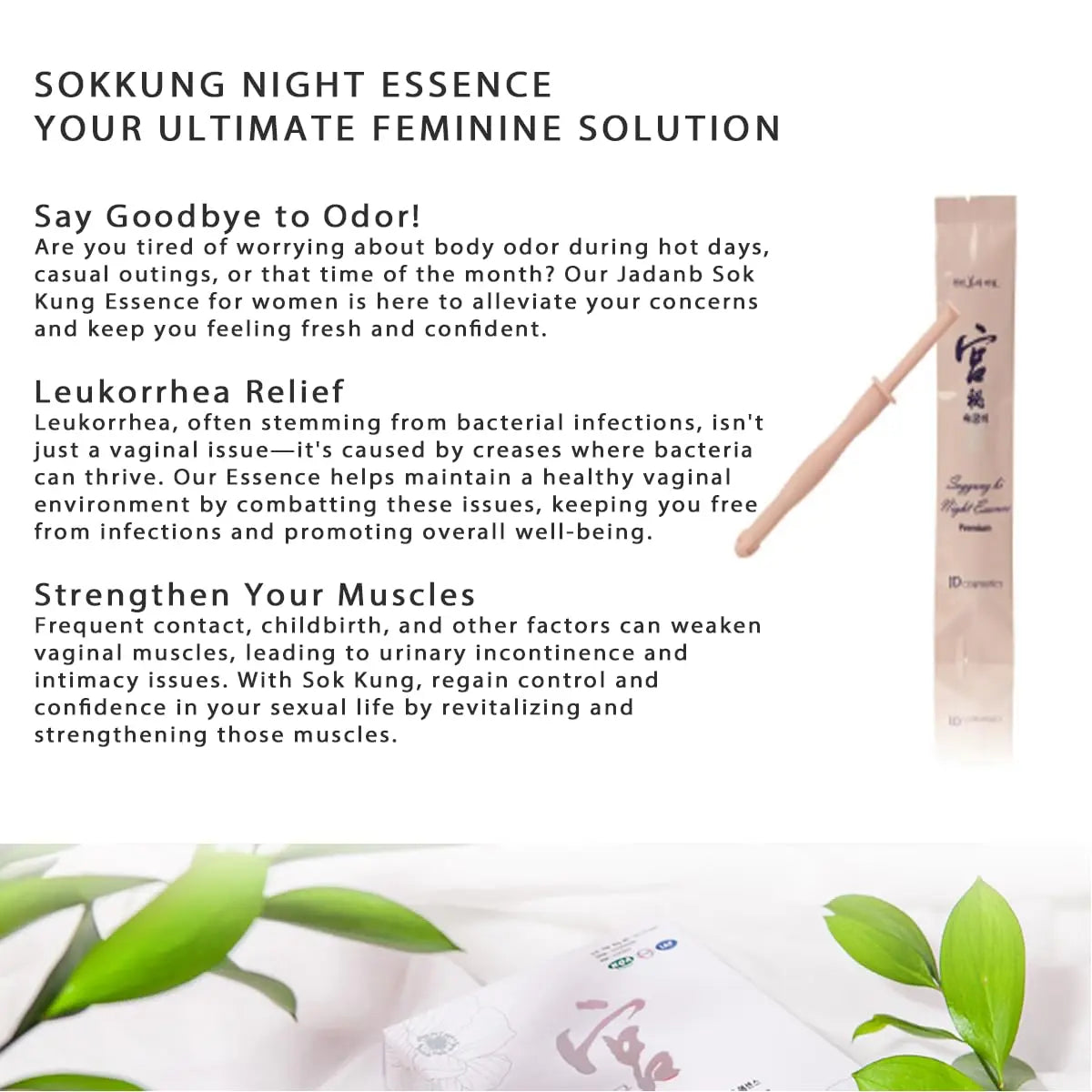 SOKKUNG - Premium Feminine Cleaning Essence with natural JDB-Complex5 herb based extracts 10ea/box JD COSMETIC Au supplements