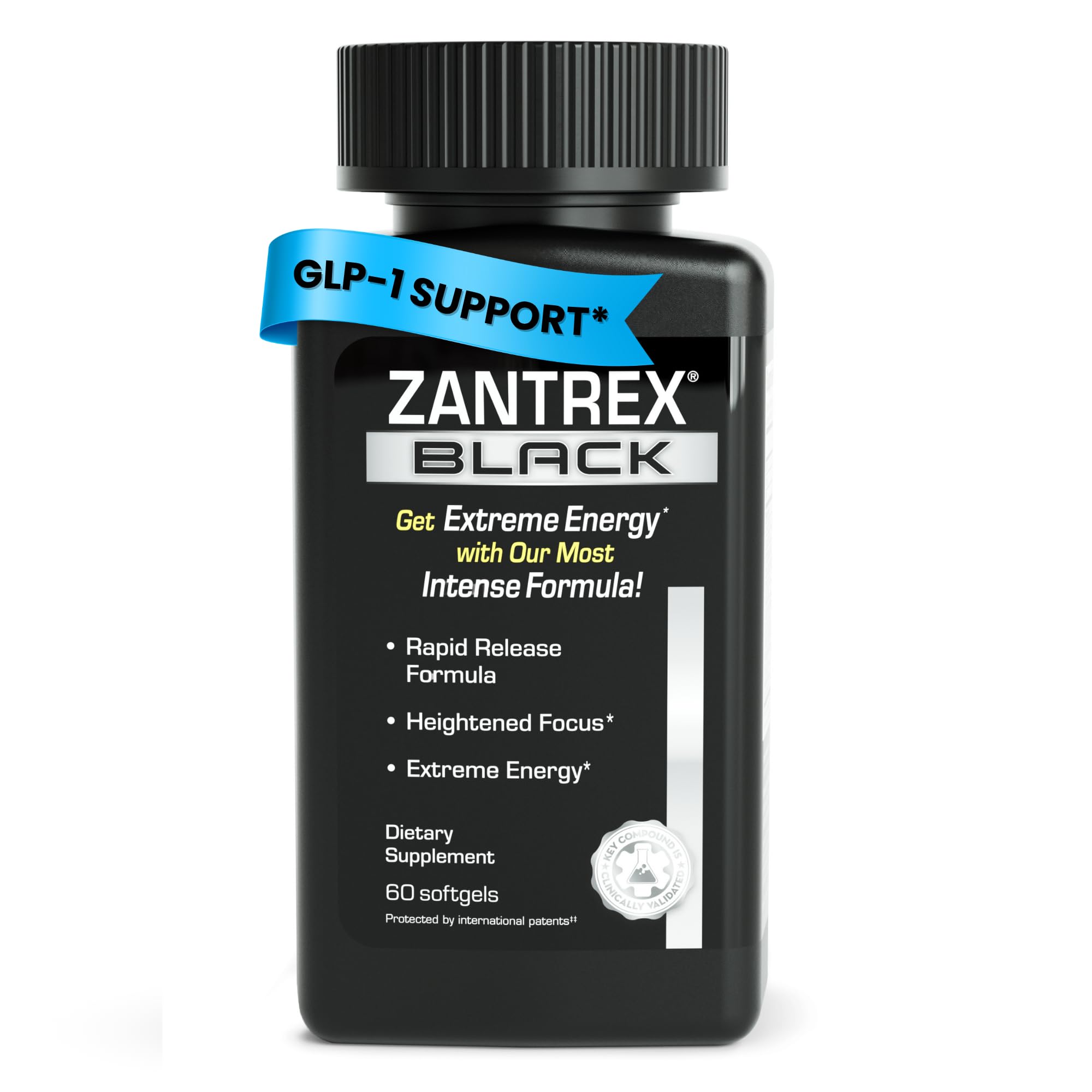 Zantrex Black – Naturally Boost  & Metabolism Support | Thermogenic Energy, Formula | 60 Pills
