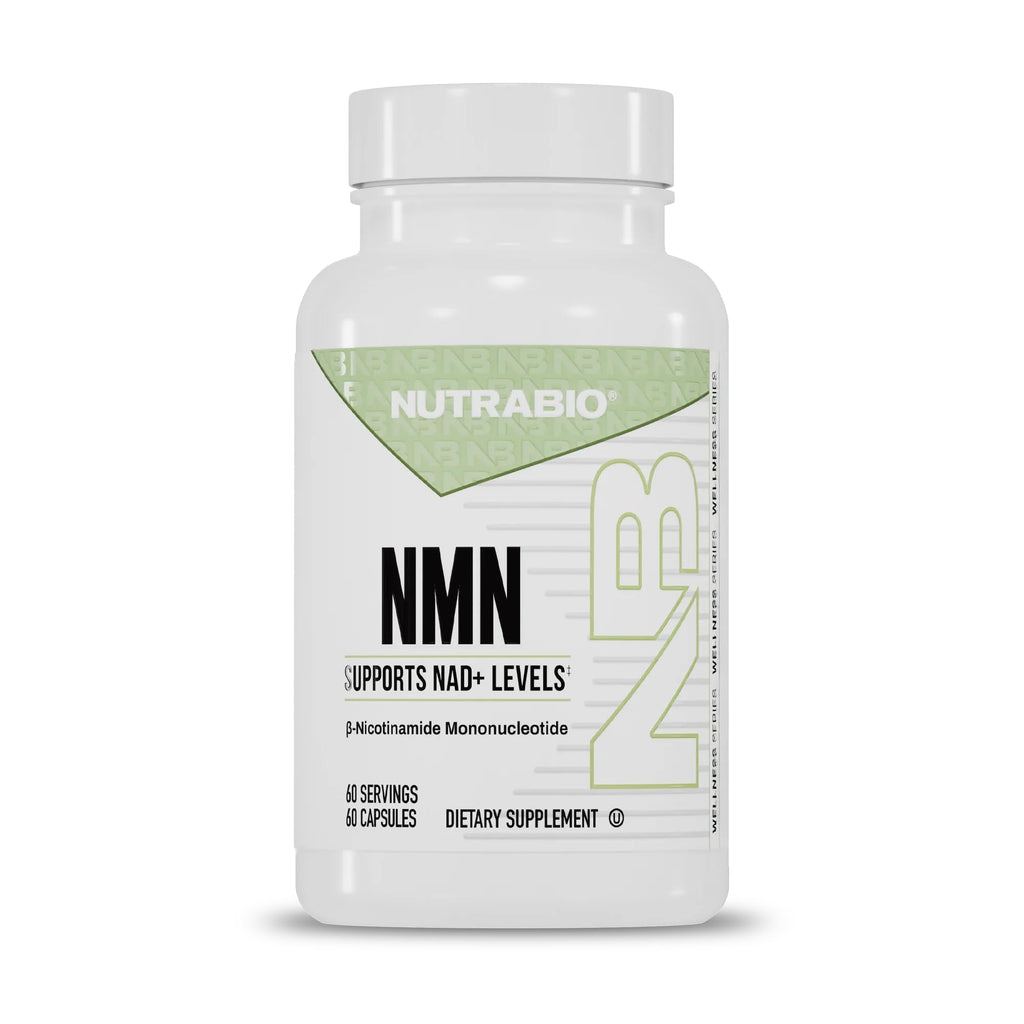 NutraBio NMN - NAD Supplement, Longevity Support, Boost NAD Levels, Increase Cellular Energy, Brain Health, Healthy Aging- 60 Servings- 60 Capsules NutraBio Au supplements