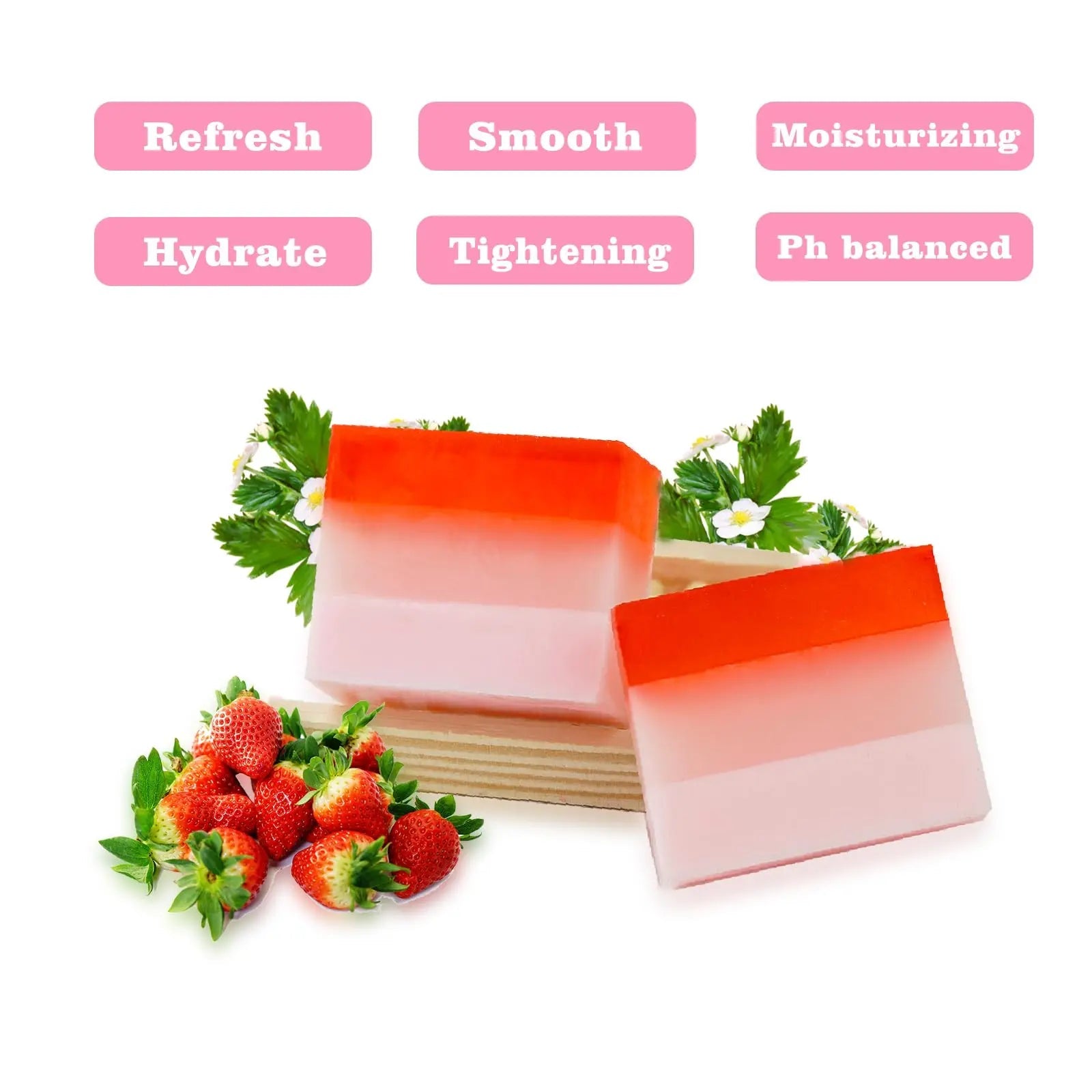 2Pcs Strawberry Yoni Bars and Yoni Oil Set for Feminine Wash, Yoni Wash for Cleanse Vaginal Balance PH tovaginsh Au supplements