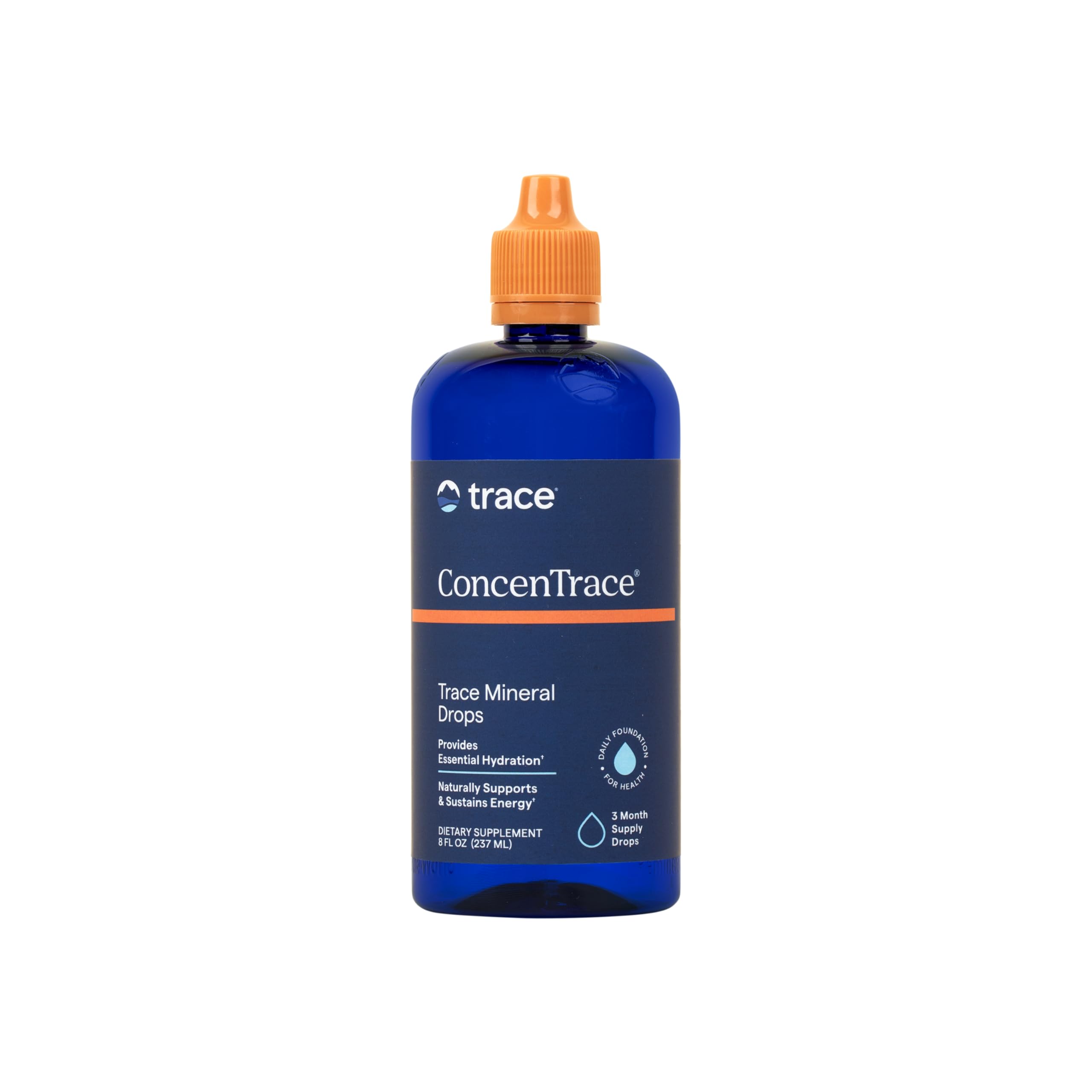 Trace Minerals ConcenTrace Trace Mineral Drops | Supports Energy, Digestion, Bone Health & Hydration, 70+ Ionic Trace Minerals w/Magnesium