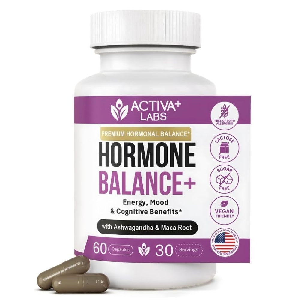 Activa Labs+ Hormone Balance for Women | Boost Energy, Mood, Libido and Focus | Supports Cycle&Menopause Comfort | Gluten, Soy&Lactose Free | 30 Day Supply Activa Labs Au supplements