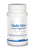 Biotics Research Multi Mins Iron and Copper Free Multi Mineral Complex, Balanced Source of Mineral Chelates and Whole Food, Phytochemically Bound Trace