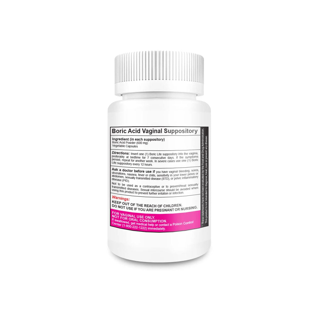 NutraBlast Boric Acid Vaginal Suppositories - 100% Pure Made in USA - Boric Life Intimate Health Support NutraBlast Au supplements