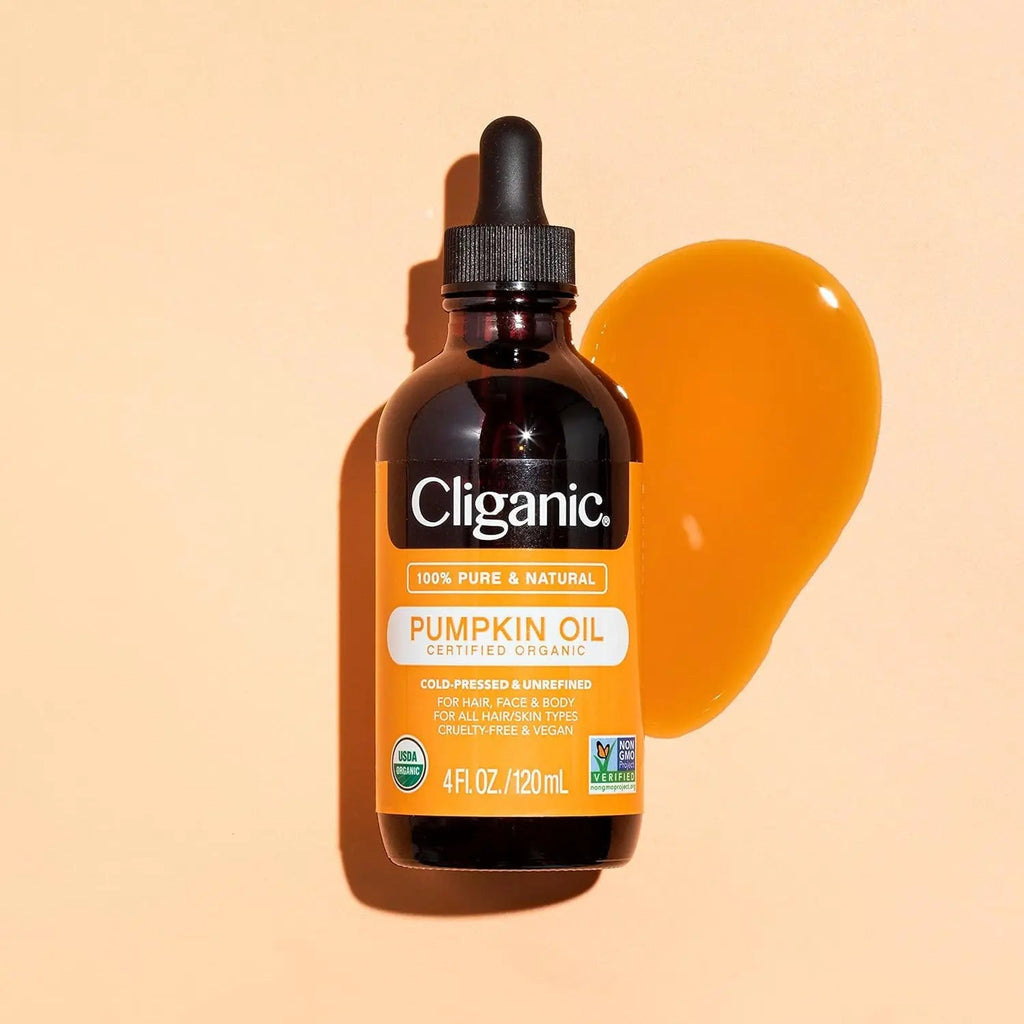 Cliganic Organic Pumpkin Seed Oil, 100% Pure - For Face & Hair | Natural Cold Pressed Unrefined Cliganic Au supplements