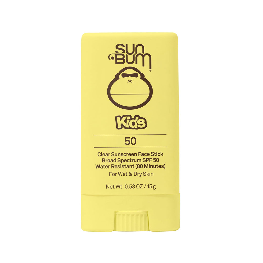 Sun Bum Kids SPF 50 Clear Face Stick Sunscreen - Wet or Dry Skin Application Broad Spectrum Sunscreen with Vitamin E