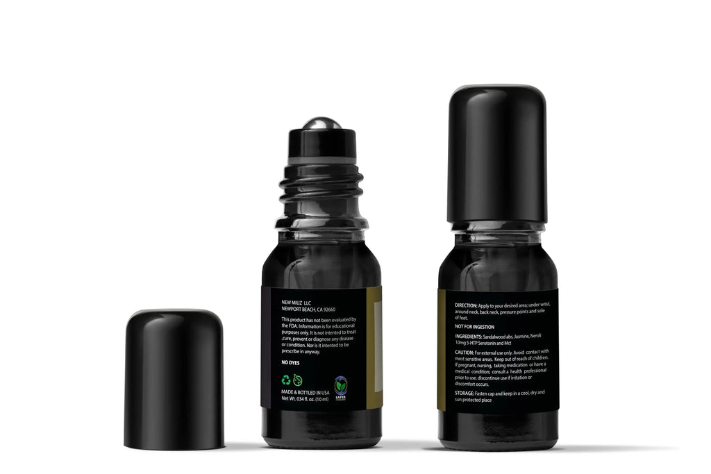 Calm Roll on Essential Oil Stress Relief Sandalwood Jasmine Destress Relaxation Calming Rolle New Miuz Au supplements