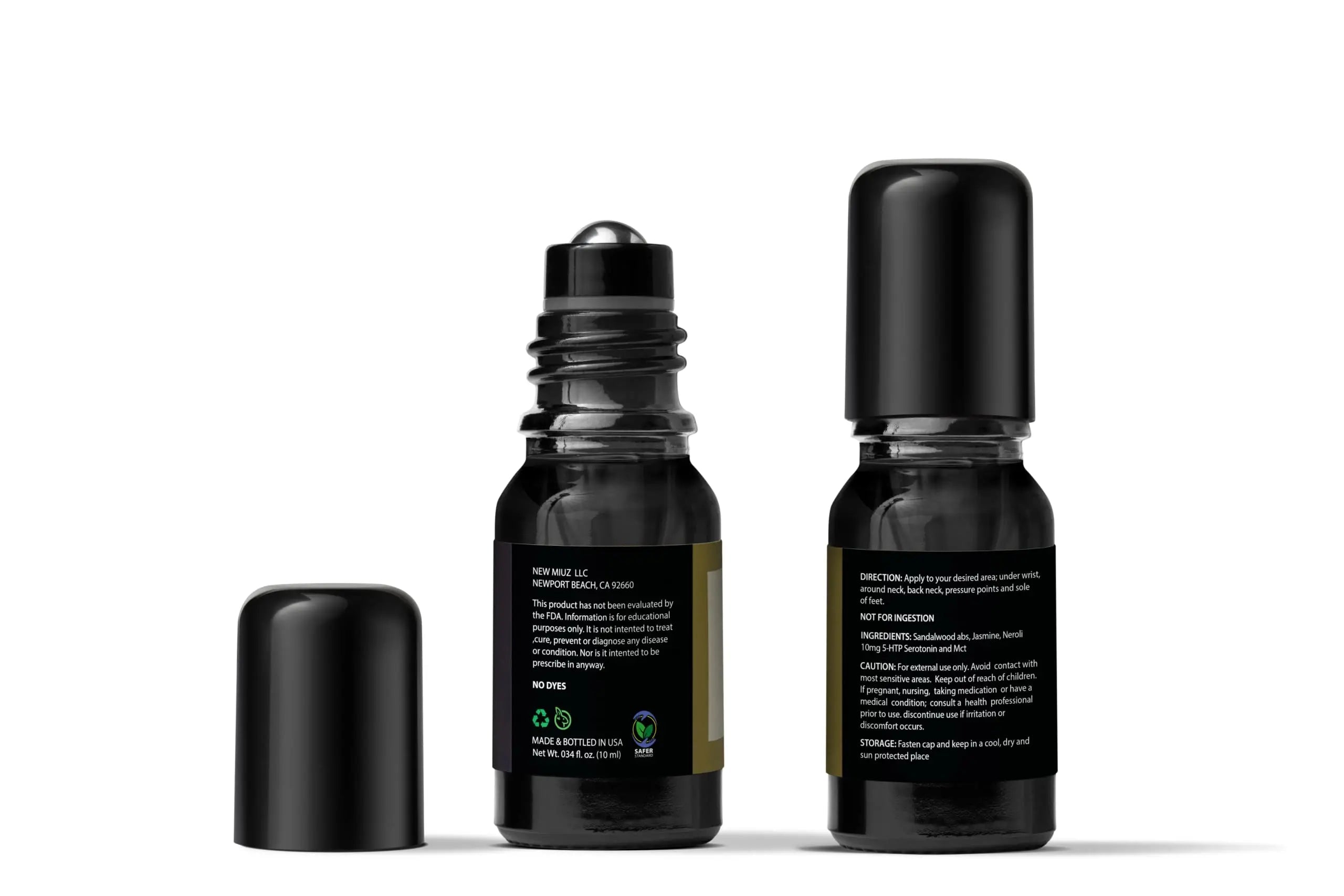 Calm Roll on Essential Oil Stress Relief Sandalwood Jasmine Destress Relaxation Calming Rolle New Miuz Au supplements