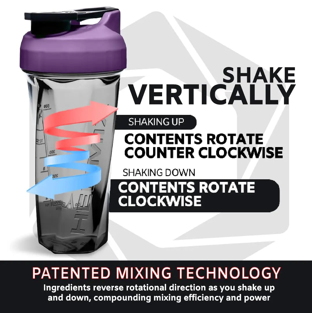 HELIMIX 2.0 Vortex Blender Shaker Bottle Holds upto 28oz | No Blending Ball or Whisk HELIMIX Au supplements