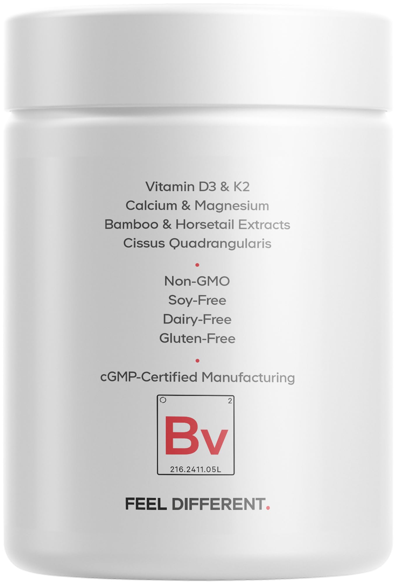Codeage Bones Vitamins+ - Vitamin D3 & K2, Vitamin C, Calcium, Magnesium, Zinc, Hesperidin, L-Lysine, Manganese, Bamboo, Horsetail, Cissus, Boron, Trans-Resveratrol, Non-GMO Supplement - 90 Capsules Codeage Au supplements