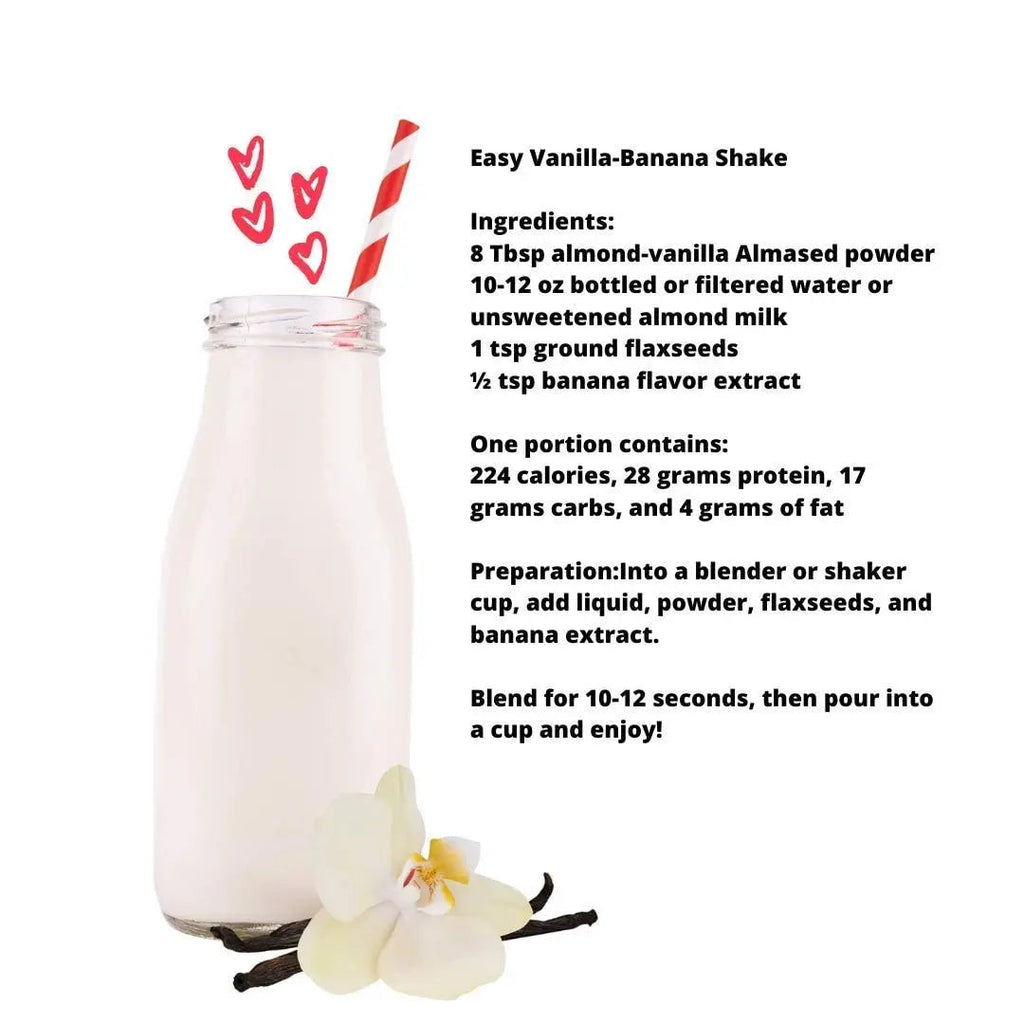 Almased Vanilla shakes – Gluten-Free, non-GMO Powder – Boost High Protein, Vanilla Flavor Almased Au supplements