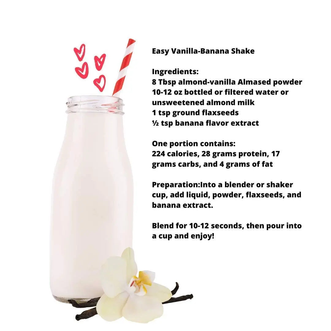 Almased Vanilla shakes – Gluten-Free, non-GMO Powder – Boost High Protein, Vanilla Flavor Almased Au supplements