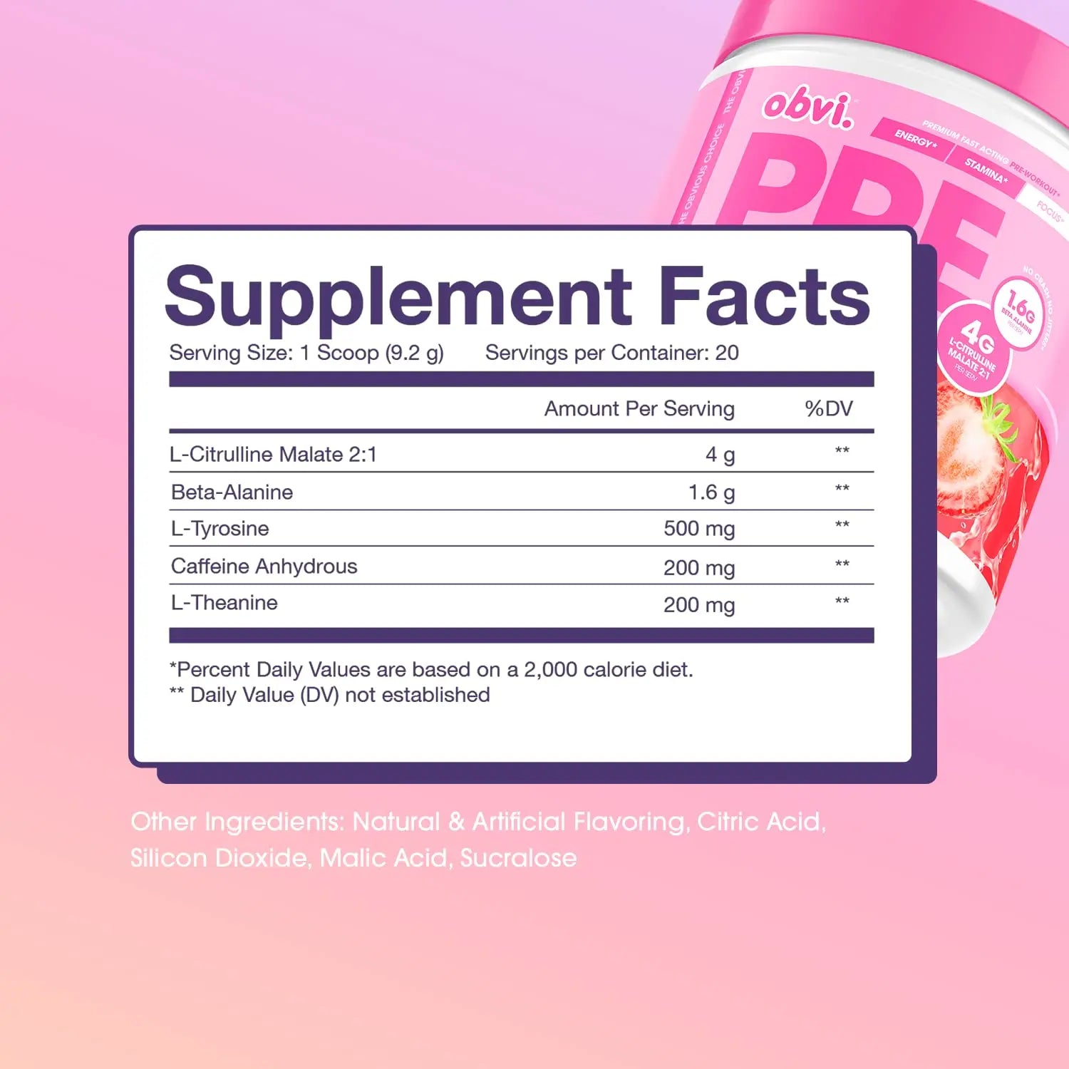 Obvi Pre Workout for Women, Preworkout, Designed for Energy, Stamina and Focus Obvi Au supplements