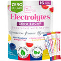 My Adventure to Fit Electrolytes Powder Packets – 16 Sugar-Free Hydration Packets, Potassium Supplement, Watermelon Candy, Blue Raspberry, Lemon Candy, Dragon Fruit
