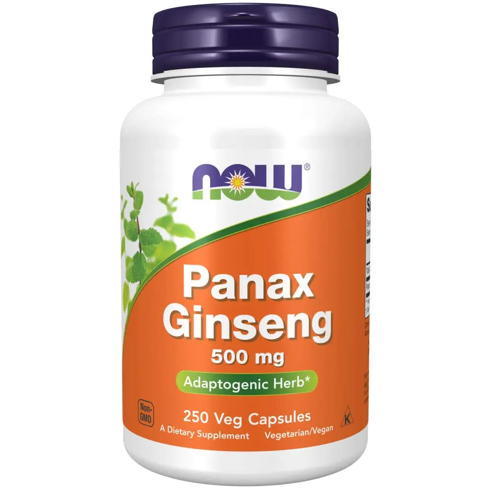 NOW Supplements, Panax Ginseng (Root) 500 mg, Adaptogenic Herb*, 250 Veg Capsules NOW Au supplements