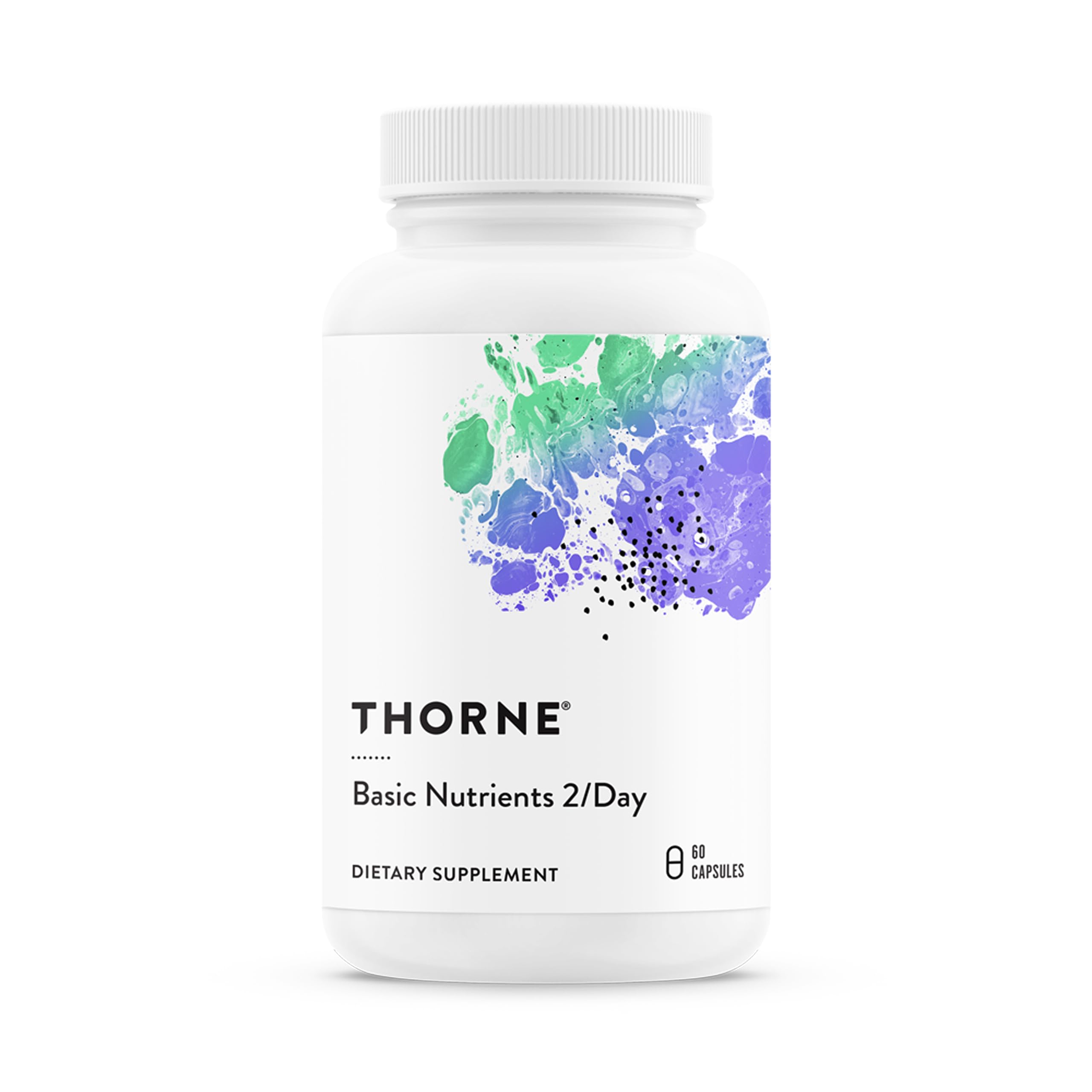 THORNE - Basic Nutrients 2/Day - Comprehensive Daily Multi-Vitamin with Optimal Bioavailability - Vitamin & Mineral Formula - Third-Party Certified