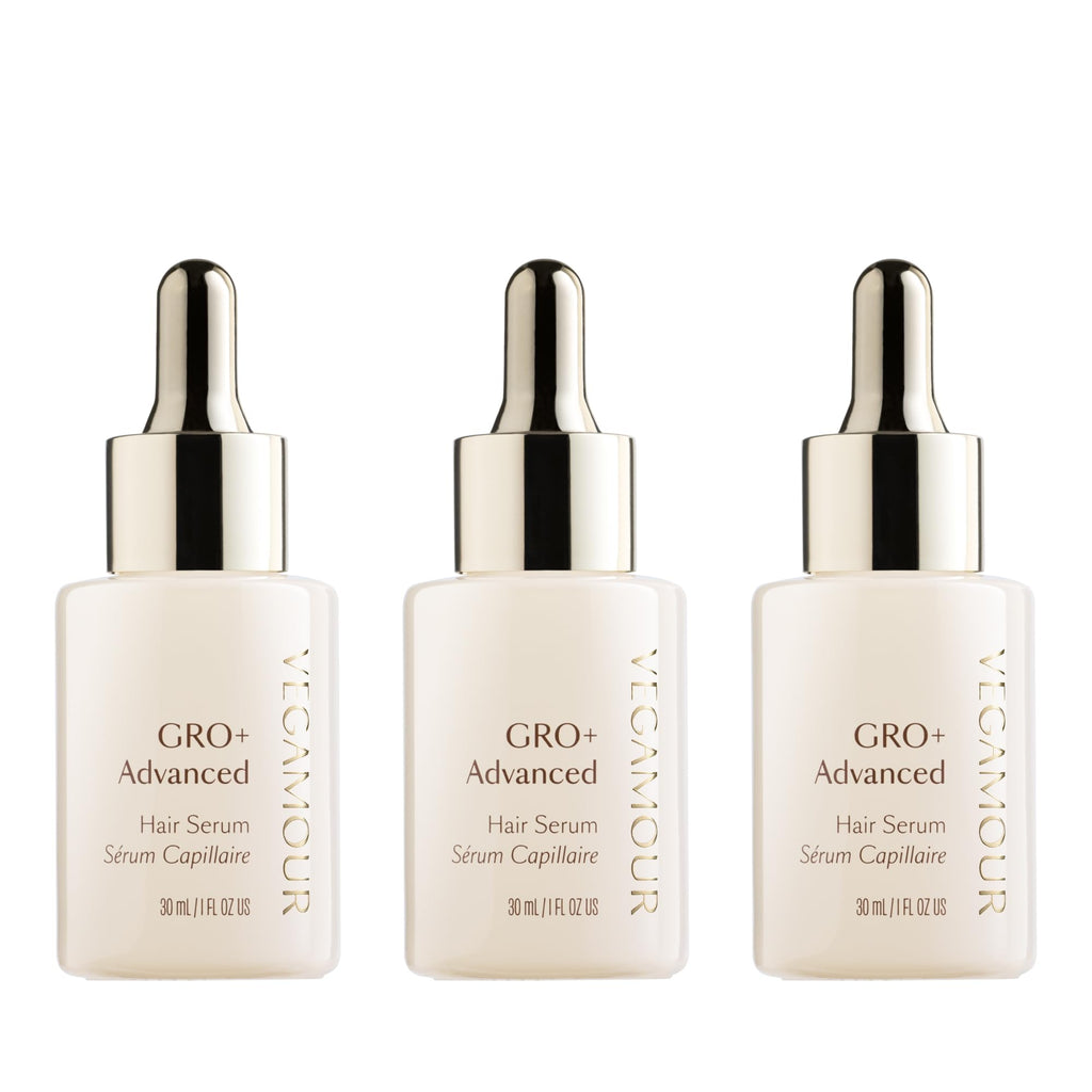 VEGAMOUR GRO+ Advanced Hair Serum for Improving Hair Density, Tonic Reduces Shedding and Promotes a Healthy Scalp, 3 pack VEGAMOUR Au supplements