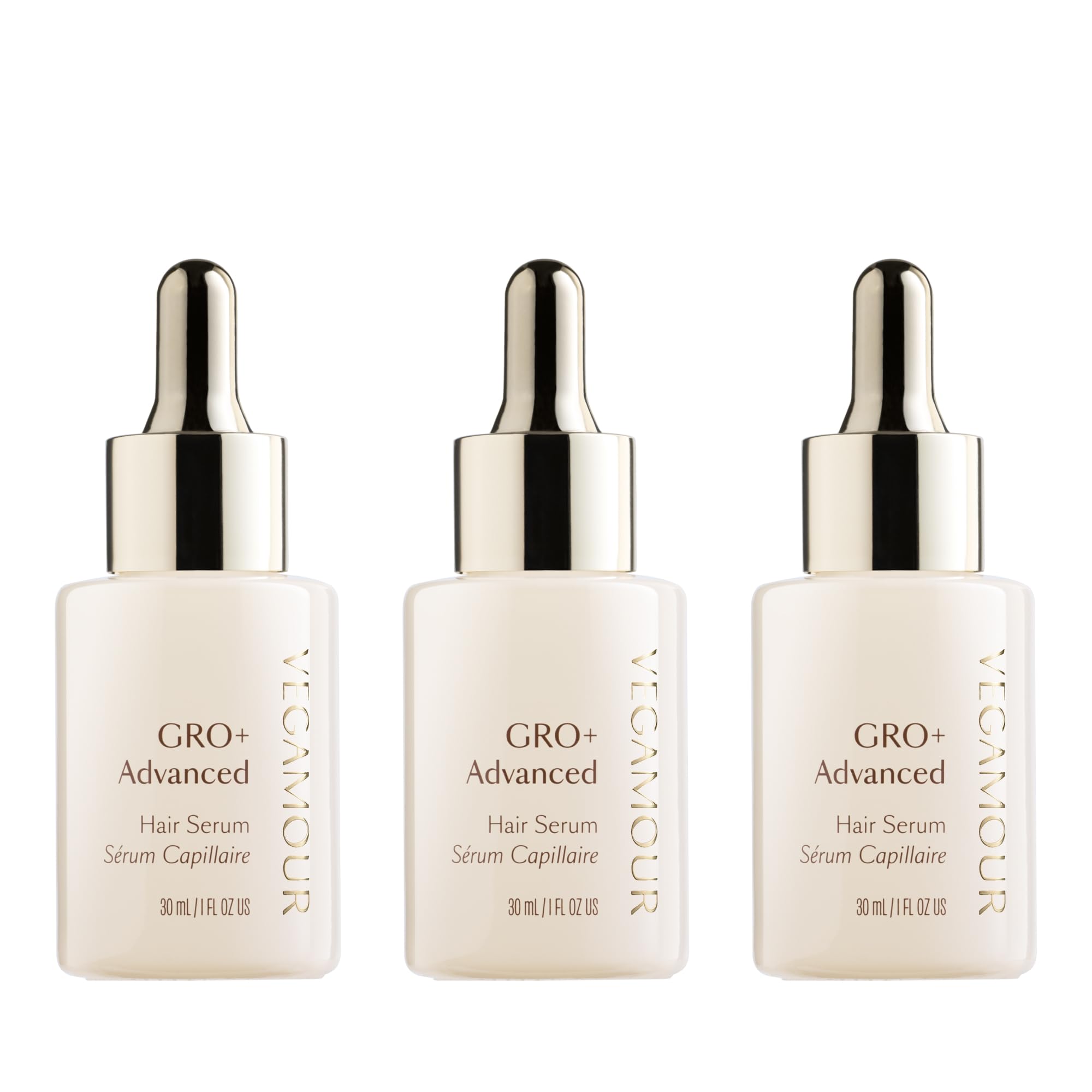 VEGAMOUR GRO+ Advanced Hair Serum for Improving Hair Density, Tonic Reduces Shedding and Promotes a Healthy Scalp, 3 pack VEGAMOUR Au supplements