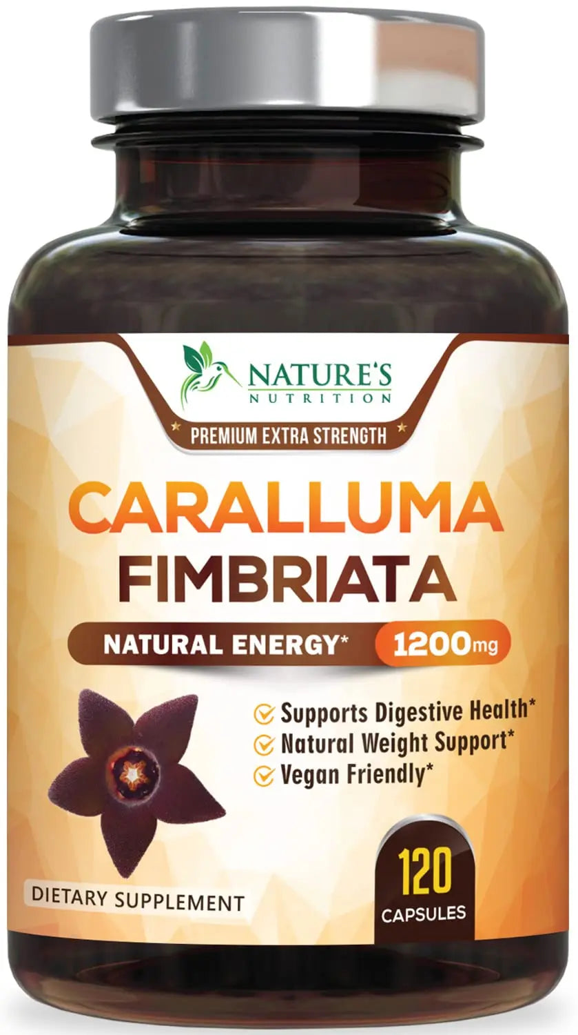 Pure Caralluma Fimbriata Extract Highly Concentrated 1200mg - Natural Endurance Support Nature's Nutrition Au supplements