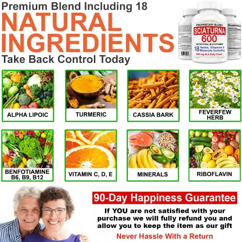 Sciatica Supplement with 600 mg Alpha Lipoic Acid - Sciatic Nerve Support Nuturna Au supplements