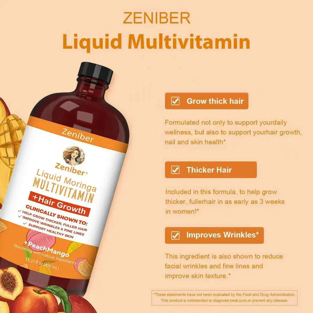 Zeniber MaayRuth Multivitamins Hair Growth&Liquid Multivitamins for Women, Biotin 10000mcg Liquid Multivitamin Hair Growth Supplement, 15.22 OZ Zeniber Au supplements