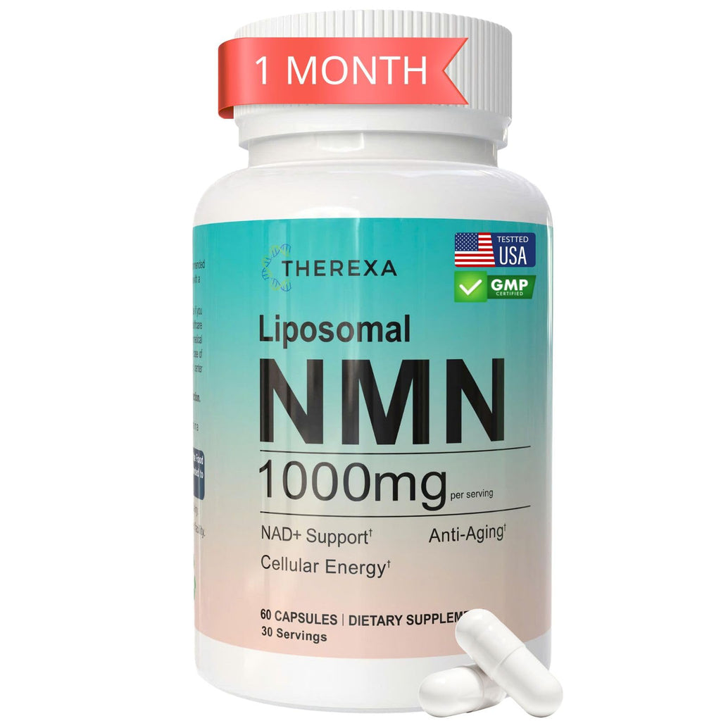 NMN Supplement 1000mg Pure - Liposomal NMN for NAD+ Supplement, Tested in USA, 60 Capsules THEREXA Au supplements