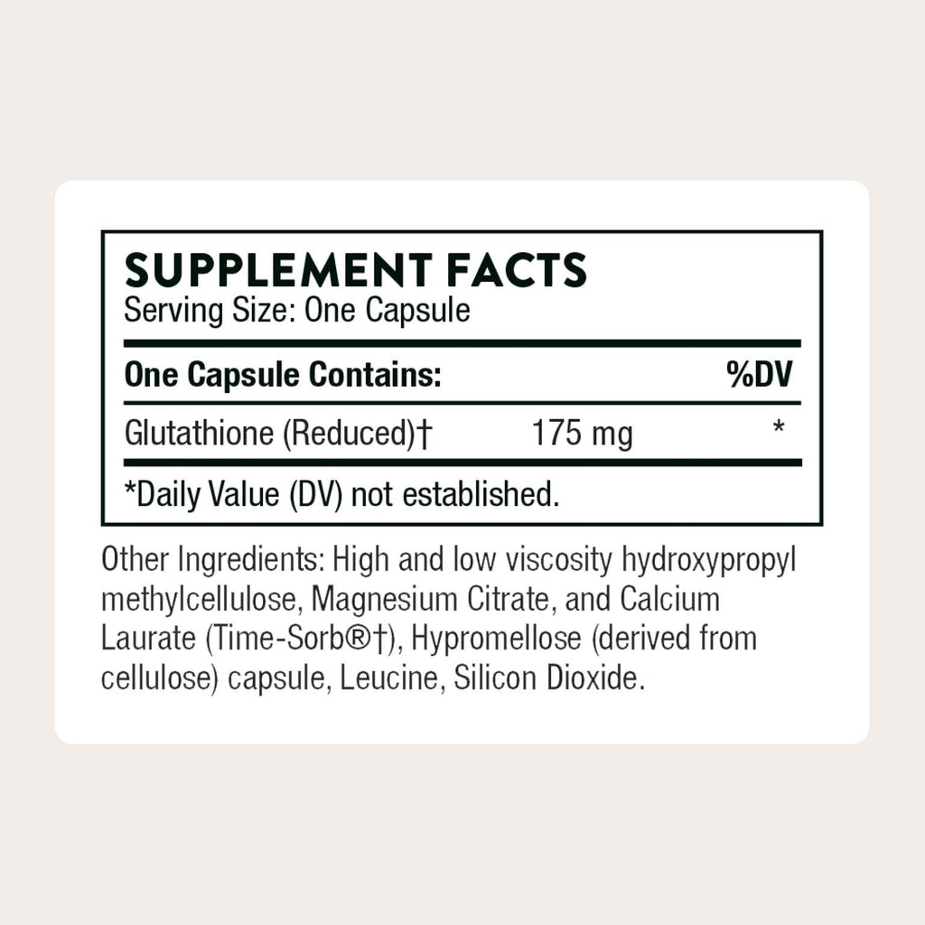 THORNE - Glutathione-SR - Sustained-Release Glutathione for Antioxidant Support* - 60 Capsules THORNE Au supplements