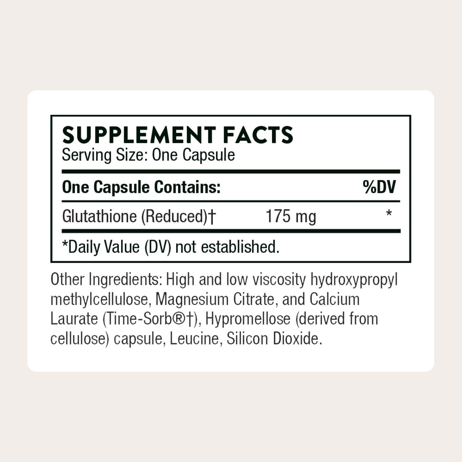 THORNE - Glutathione-SR - Sustained-Release Glutathione for Antioxidant Support* - 60 Capsules THORNE Au supplements