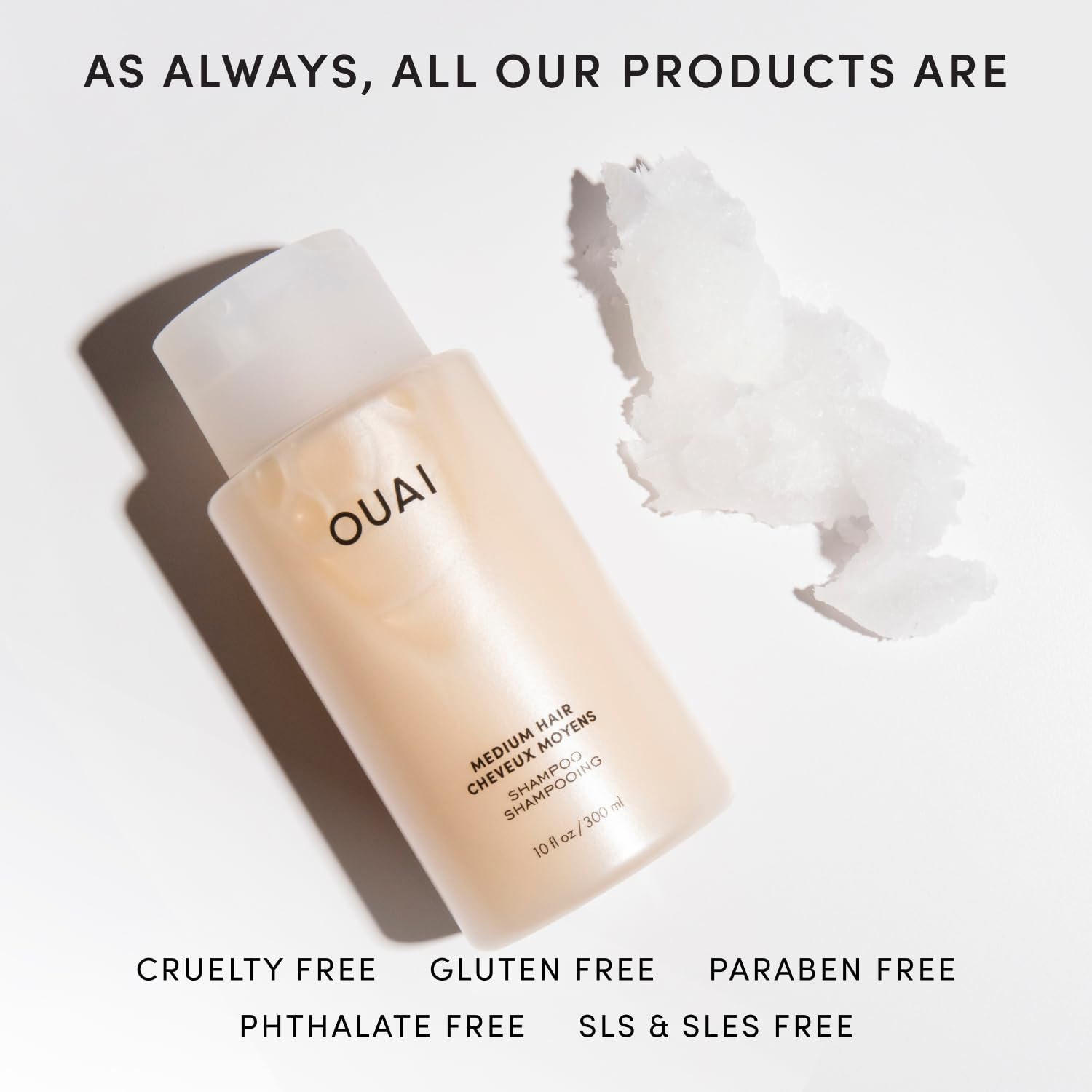 OUAI Medium Shampoo Refill - Hydrating Shampoo with Coconut Oil, Babassu, Kumquat Extract and Keratin - Strengthens, Nourishes and Adds Shine - Paraben, Phthalate and Sulfate Free Hair Care (32 Fl Oz) OUAI Au supplements