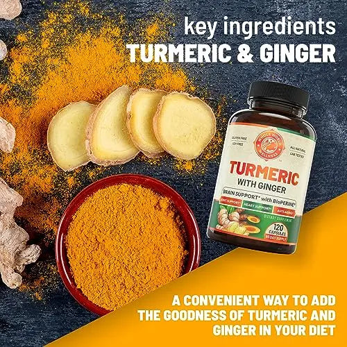 Organic Turmeric Curcumin with Ginger and Black Pepper for Max Absorption WHOLE WORLD WELLNESS Au supplements