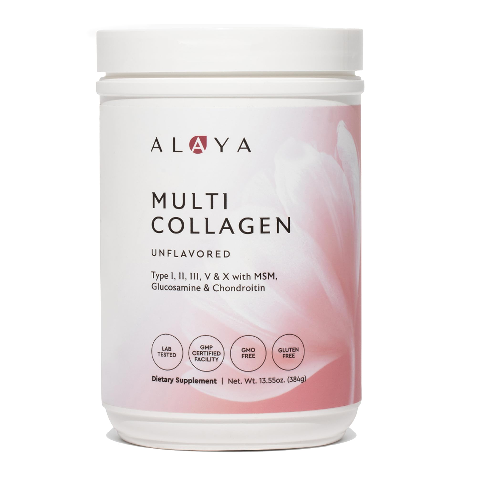 Alaya Multi Collagen Powder - Type I, II, III, V, X Hydrolyzed Collagen Peptides Protein Powder Supplement with MSM