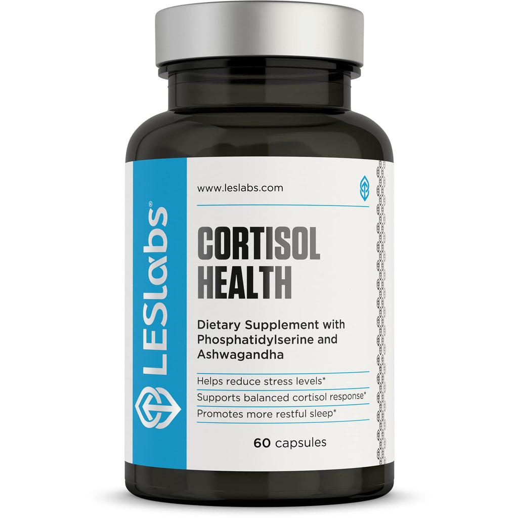 LES Labs Cortisol Health – Stress Relief, Balanced Cortisol Response, Relaxation & Deep Sleep – Phosphatidylserine, Magnesium, Magnolia Bark, Rhodiola Rosea & Ashwagandha – Non-GMO – 60 Capsules LES Labs Au supplements