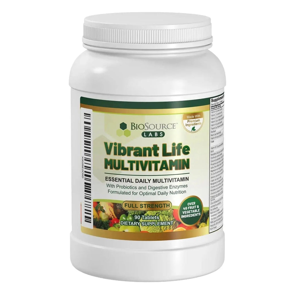 BioSource Labs Vibrant Life Multivitamin with Probiotics, Digestive Enzymes & B-Complex – Over 45 Fruits and Veggies BioSource Labs Au supplements