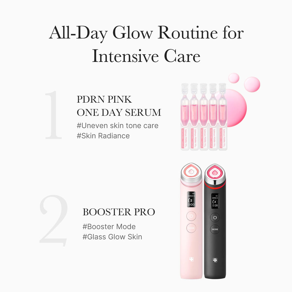 medicube Salmon DNA PDRN Pink One Day Serum | 99% Salmon DNA PDRN Intensive Ampoule, Collagen, Glutathione