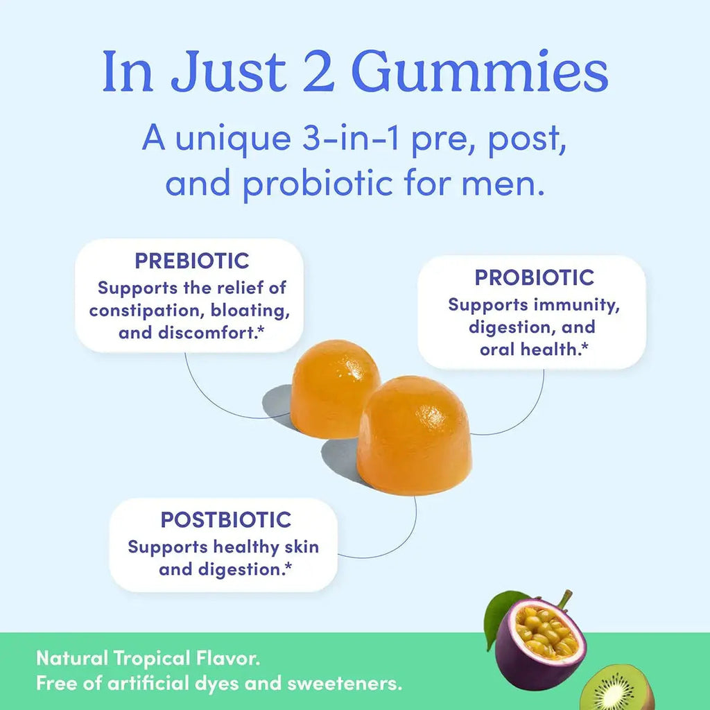 FIRST DAY Men’s Wellness Bundle with Multivitamins, Tribiotics & Calming Magnesium Gummies – Supports Nutrition, Immune & Digestive Health FIRST DAY Au supplements