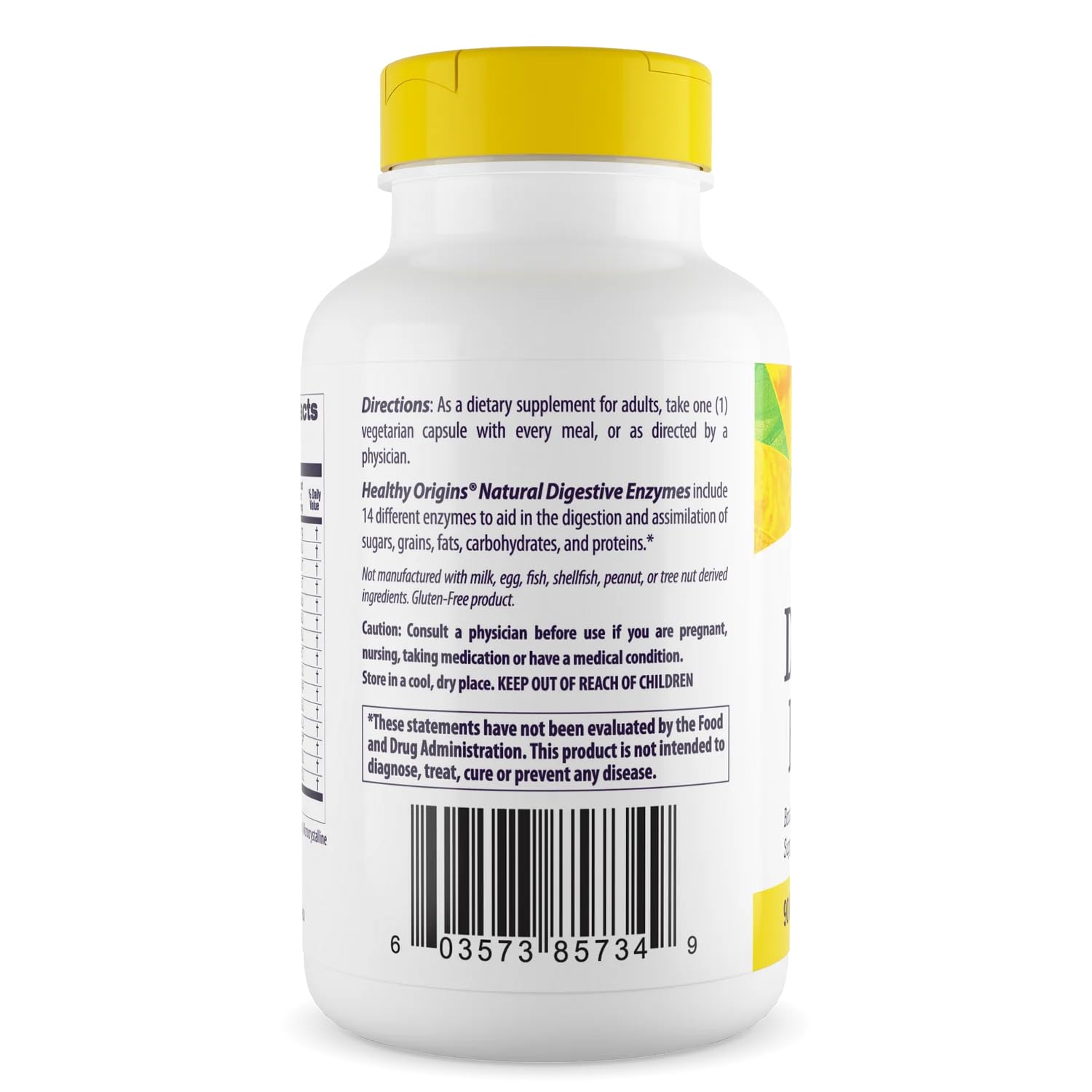 Healthy Origins Digestive Enzymes, 90 Veggie Capsules - Broad Spectrum, Multi-Enzyme Blend with Protease, Amylase & Lipase - Supports GI Comfort,