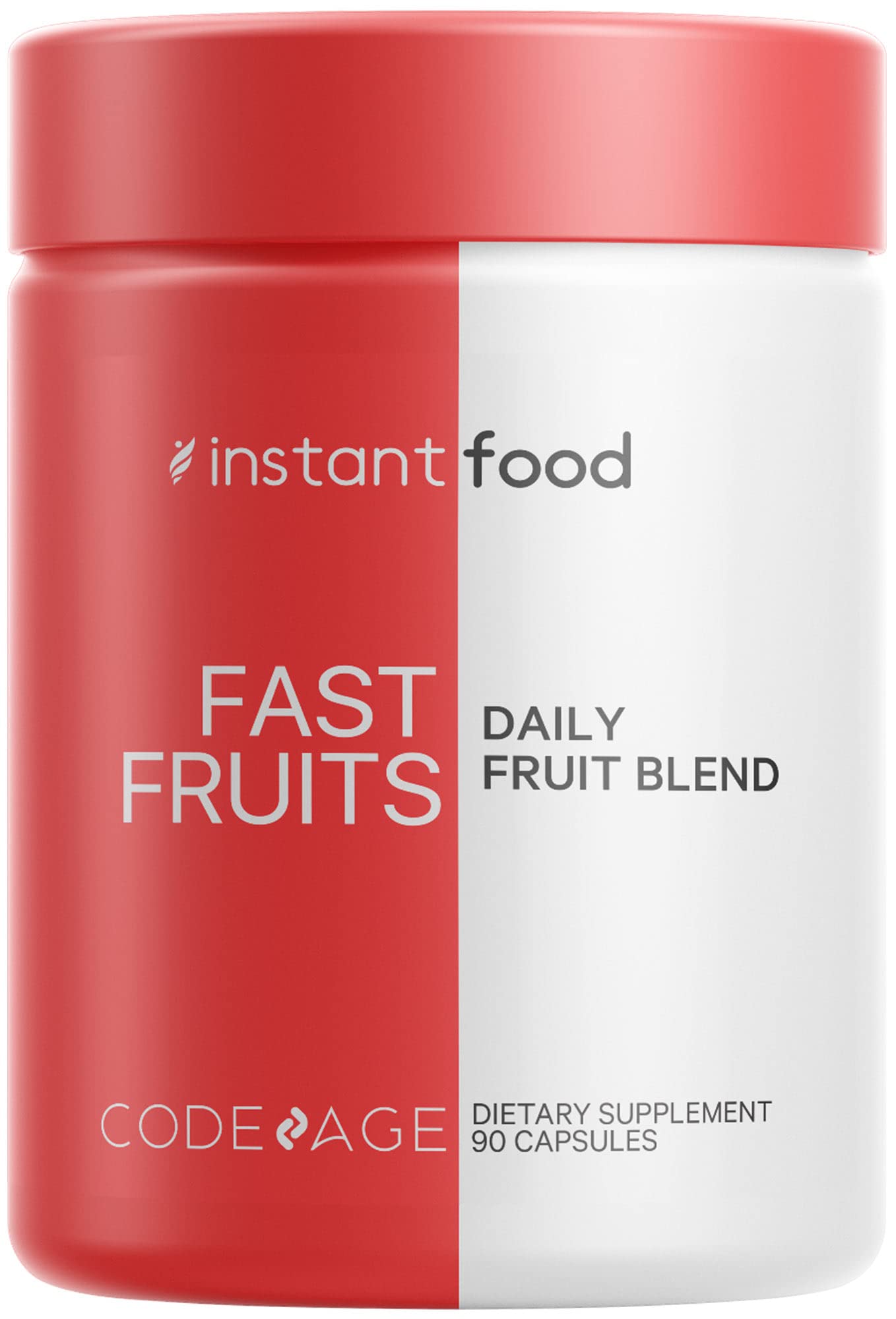 Codeage InstantFood Easy Veggies + Fast Fruits Bundle – Vegetable & Fruit Blend Capsule Supplement – Plant-Based Phytonutrient Formula – Vegan, Non-GMO – 180 Capsules Codeage Au supplements