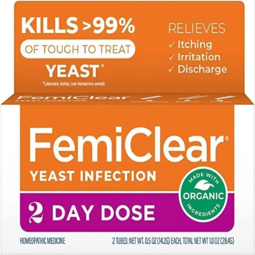 FemiClear 2-Day Dose Yeast Infection and Itch Control Ointment, for Moderate to Intense Symptoms FemiClear Au supplements