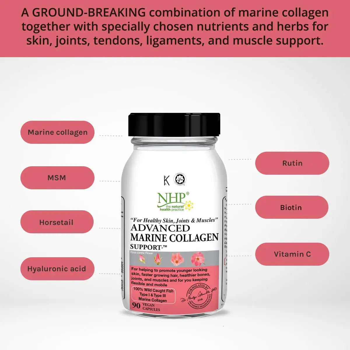 Advanced Marine Collagen Support, specifically Designed to Support Skin NHP The Natural Health Practice Au supplements
