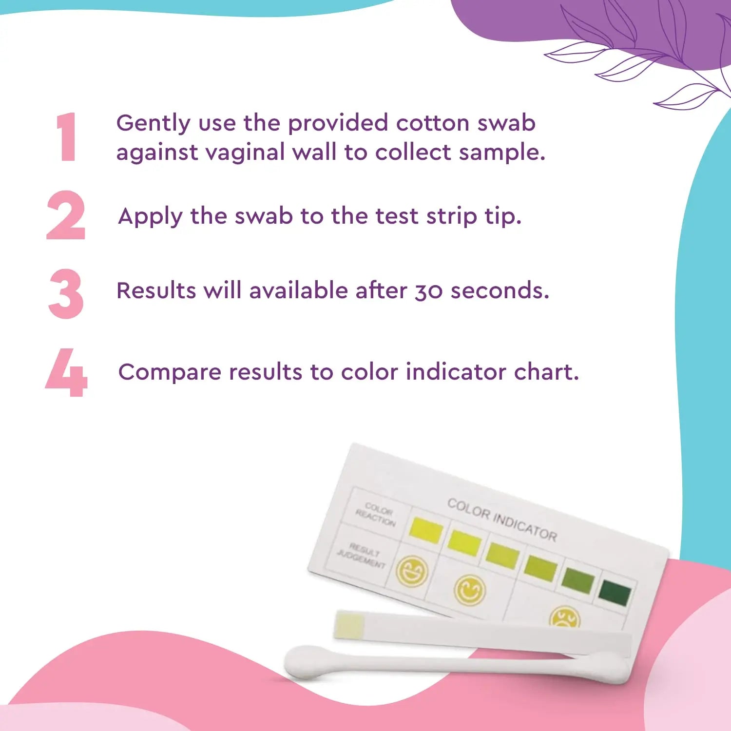 EcoBlossom Vaginal pH Test Strips for Women - Check pH Balance - Monitor Bacterial Vaginosis EcoBlossom Au supplements